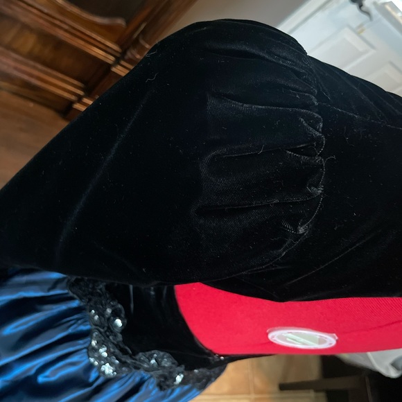 Gorgeous Midnight Blue & Black Vintage 80’s 90’s Prom Dress in good condition! - Picture 9 of 15